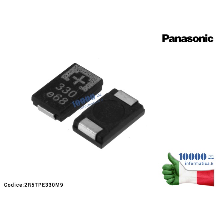 IC Chip Condesatore al Tantalio ESR 7,3*4,3*1,8 2,5V 330UF E68 2,5V 330UF 330E 68 4TPB330M SMD Tantalum Capacitor 0E128 0E907 OE