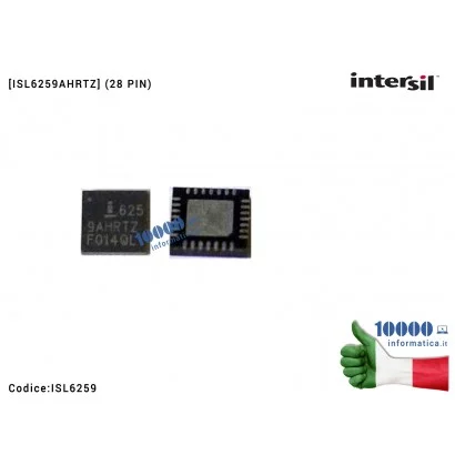 ISL6259AHRTZ IC Chip INTERSIL ISL6259A Charge Battery Management Ricarica Batteria MacBook Pro/Air U7000 U7100 (28 PIN) ISL62...