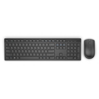 580-ADFZ Dell Wireless Keyboard & Mouse KM636, QWERTY, UK, Black PFXF6, 0580-ADFZ