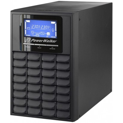 10120177 PowerWalker 1000 VA / 800 W, 110 - 160 VAC, 40 - 70 Hz, LCD, USB, RS-232, 3 x IEC, 9.8 kg