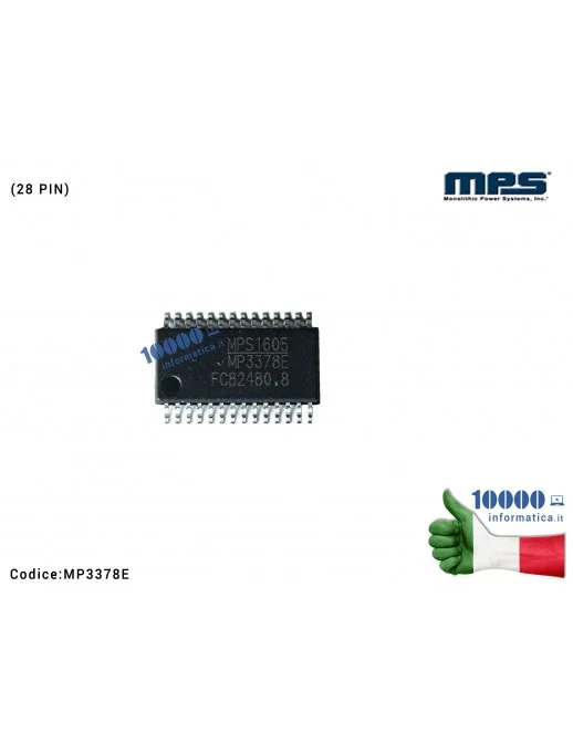 MP3378E IC Chip MP3378EG MP3378EGF MP337BE MP3378E MP3378EGF-Z TSSOP-28 Circuito Integrato SMD Controllo LED da 4 canali con ...