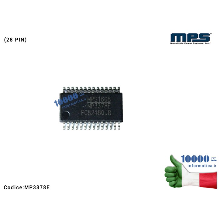 IC Chip MP3378EG MP3378EGF MP337BE MP3378E MP3378EGF-Z TSSOP-28 Circuito Integrato SMD Controllo LED da 4 canali con convertitor