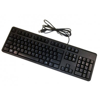 DJ491 Dell UK, Keyboard, External, USB, English-UK, 105 Keys, Black, Windows 8 0DJ491