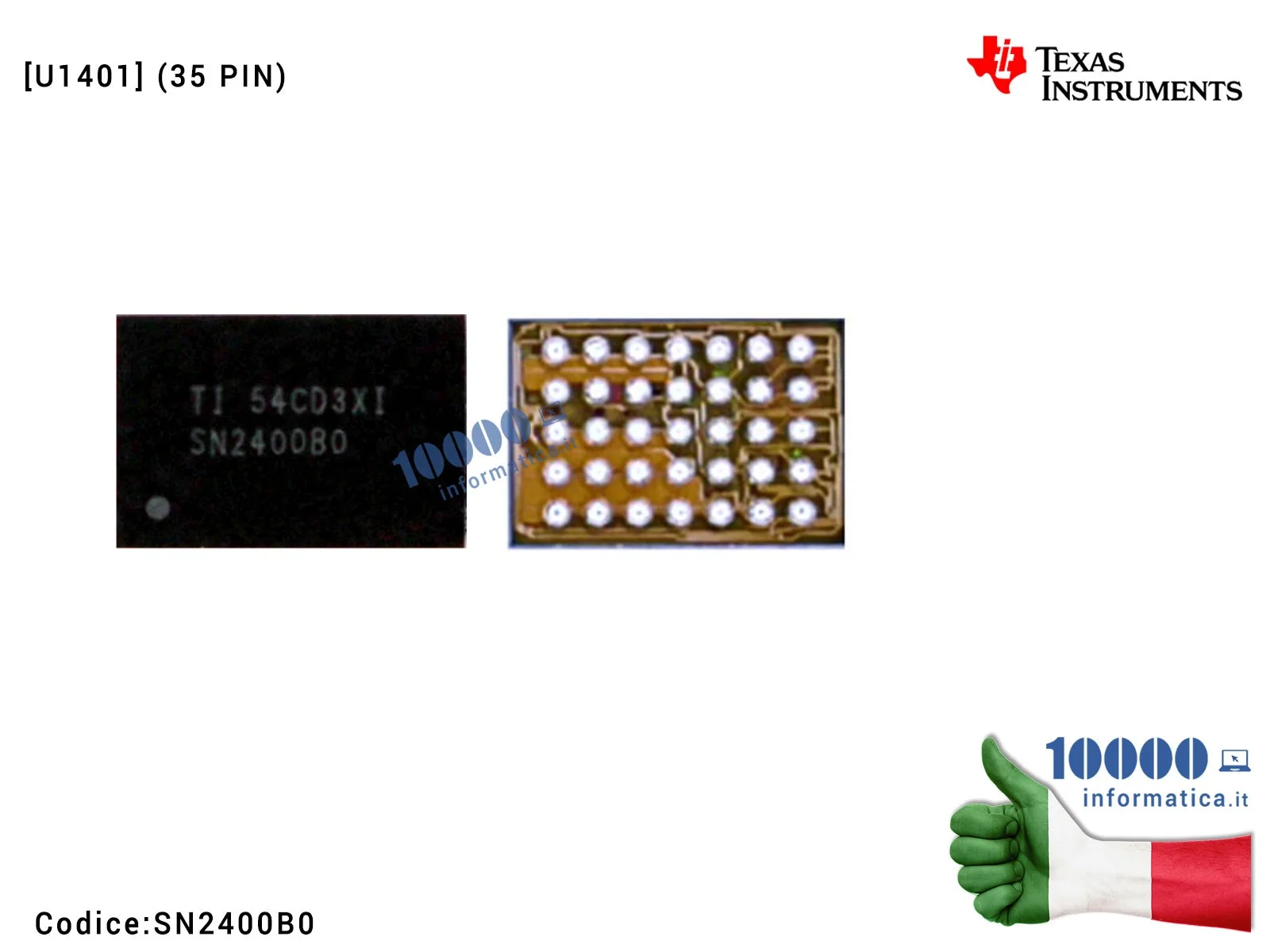 SN2400B0 IC Chip SN2400B0 Charging Controller USB Tigris SMD Fix Controllo di Ricarica per Scheda Madre APPLE iPhone 6 6G 6+ ... SN2400B0 IC Chip SN2400B0 Charging Controller USB Tigris SMD Fix Controllo di Ricarica per Scheda Madre APPLE iPhone 6 6G 6+ ...