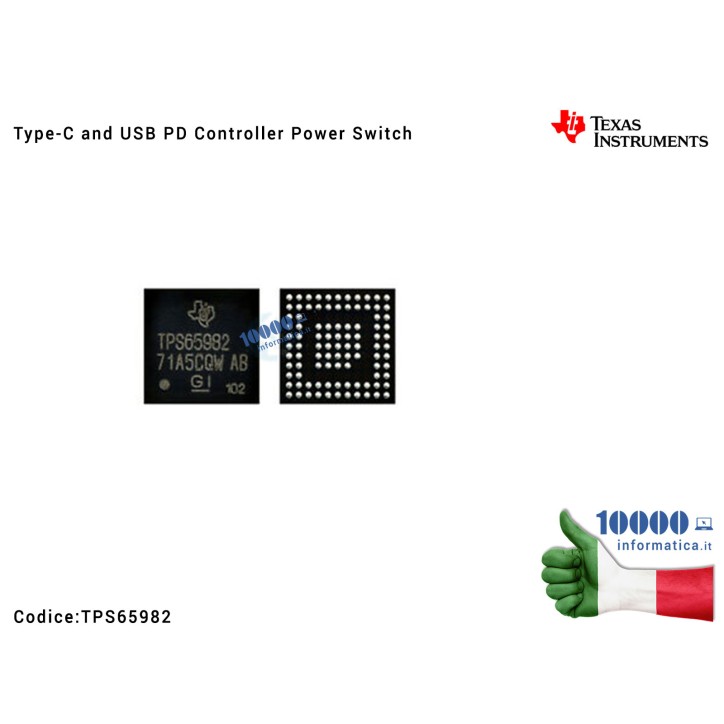 IC Chip TI TPS65982ABZQ TPS65982ABZQZ TPS65982 TPS65982AB TPS65982A TPS65982ABZQZR BGA96 USB Type-C and USB PD Controller Power IC Chip TI TPS65982ABZQ TPS65982ABZQZ TPS65982 TPS65982AB TPS65982A TPS65982ABZQZR BGA96 USB Type-C and USB PD Controller Power