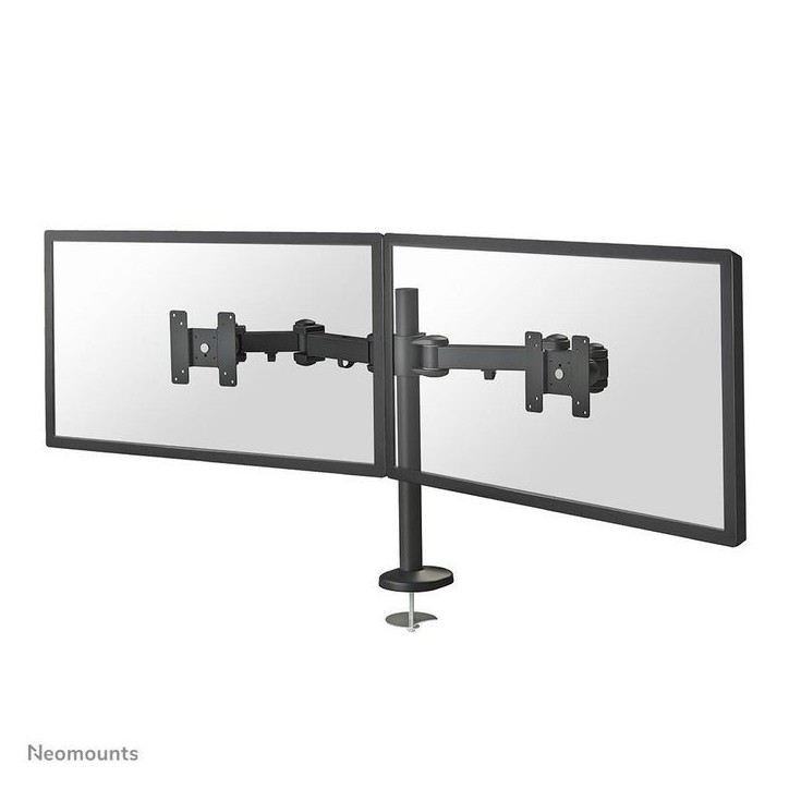 FPMA-D960DG Neomounts Full Motion Dual Desk Mount (Grommet) For Two 10-27" Monitor Screens, Height Adjustable - Black 819360