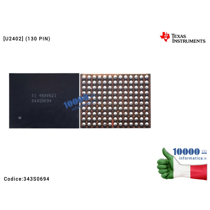 IC Chip 343S0694 Touch Screen Controller SMD Fix iPhone 6 6G 6+ 6 Plus [U2402] (130 PIN)