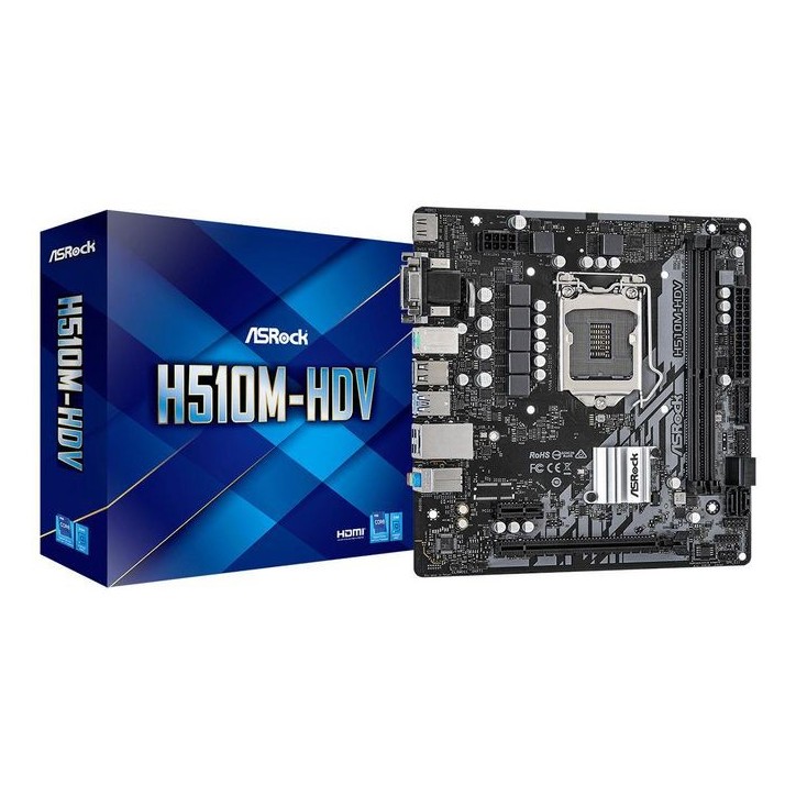 H510M-HDV Asrock Intel H510 Lga 1200 Micro Atx