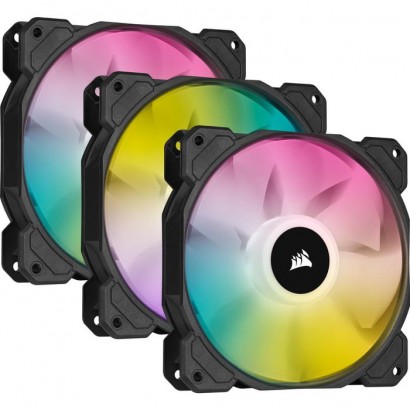 CO-9050109-WW CO-9050109-WW Corsair Sp120 Rgb Elite Computer Case Fan 12 Cm Black 3 Pc(S) Features DSE