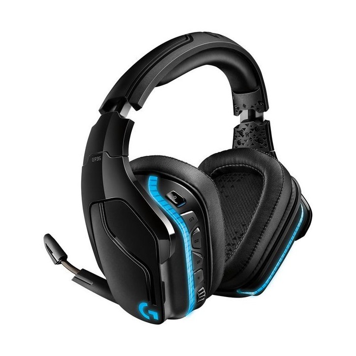981-000744 Logitech G935 Wireless 7.1 Surround Sound LIGHTSYNC Gaming Headset - 2.4GHZ 981-000744 Logitech G935 Wireless 7.1 Surround Sound LIGHTSYNC Gaming Headset - 2.4GHZ