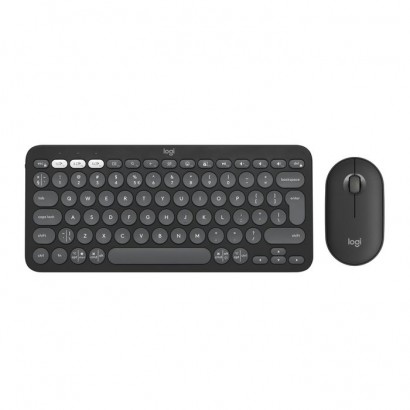920-012239 920-012239 Logitech Pebble 2 Combo Keyboard Mouse Included Rf Wireless + Bluetooth Qwerty Us International Graphite