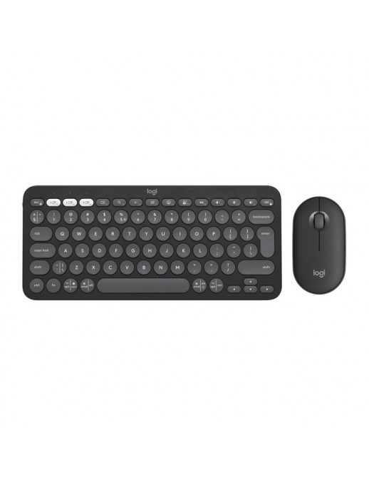 920-012239 920-012239 Logitech Pebble 2 Combo Keyboard Mouse Included Rf Wireless + Bluetooth Qwerty Us International Graphite