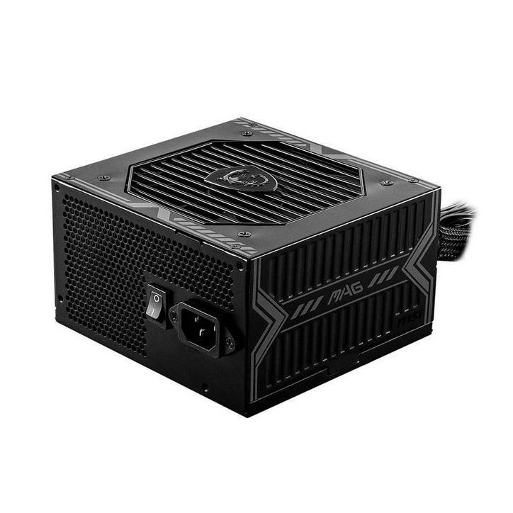 MAG A550BN MSI Uk Psu '550W, 80 Plus Bronze Certified, 12V Single-Rail, Dc-To-Dc Circuit, 120Mm Fan, Non-Modular, Sleeved Cables