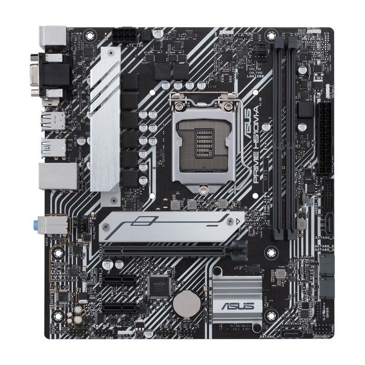 90MB17C0-M0EAY0 Asus Intel® H510, LGA1200, 2 x DDR4, 64GB max, M.2, 4 x SATA, Ethernet, 2 x USB 3.2 Gen 1, 4 x USB 2.0, DisplayP