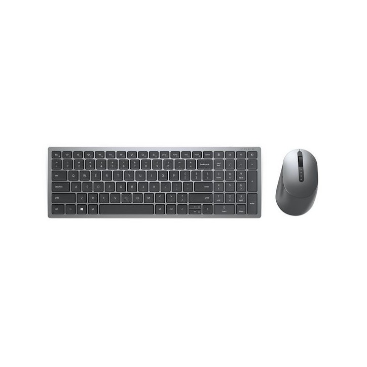 KM7120W-GY-FR Dell KM7120W keyboard RF Wireless Bluetooth QWERTY French Grey, Titanium 0XJ53Y ALKALINE - Alkaline Batteries - No