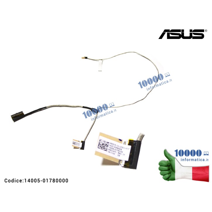 Cavo Flat LCD ASUS VivoBook Pro [LVDS] N552 N552V N552VX N552VW (30 PIN) 1422-025S0AS 1422-026K0AS 14005-01780100