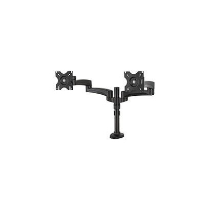 BT7374/B BT7374/B B-Tech Twin Flat Screen Desk Mount with Dual Articulated Arms, 28", max 9 kg, VESA 75x75 - 100x100, Black