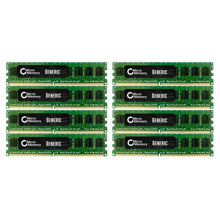 MMG2369/64GB CoreParts 64GB Memory Module 667Mhz DDR2 Major DIMM - KIT 8x8GB MMG2369/64GB, KTS-M5000K8/64G, 371-4476 (8PCS)