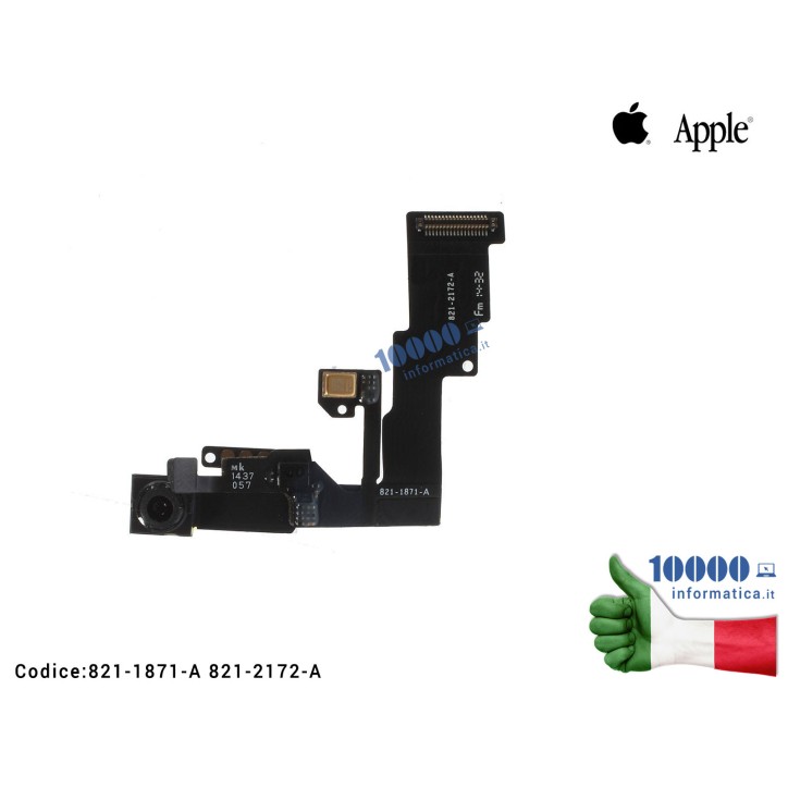 Sensore di Prossimità Microfono Fotocamera Frontale APPLE iPhone 6 6G (A1549) (A1586) (A1589) 821-2172-A 821-00135-04 Cavo Face 