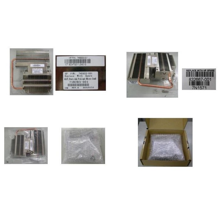 832667-001 Hewlett Packard Enterprise Heatsink 65W use with ProLiant Microserver