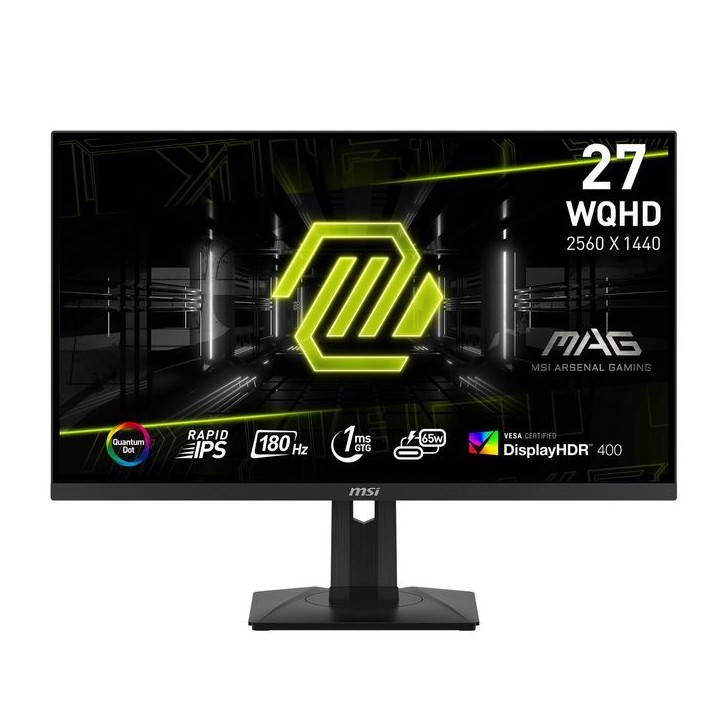 MAG 274QRF QD E2 MSI Computer Monitor 68.6 Cm (27") 2560 X 1440 Pixels Wide Quad Hd Lcd Black
