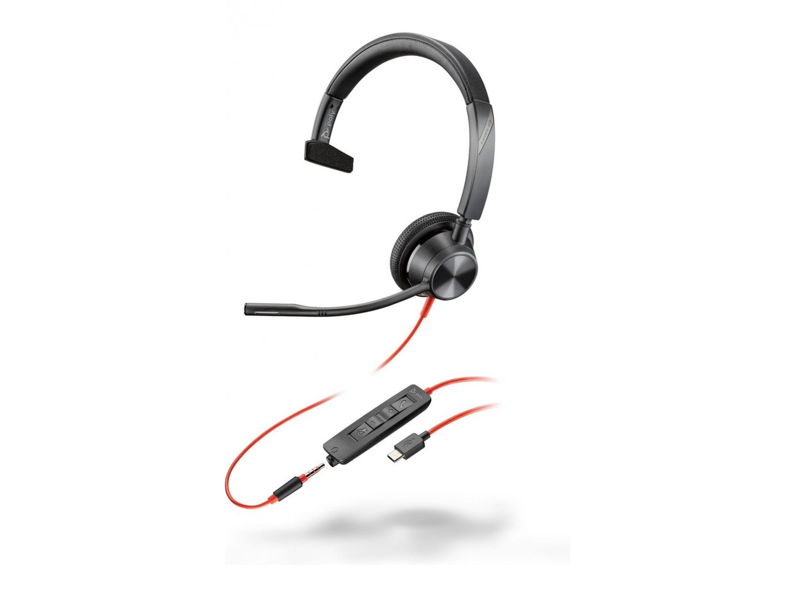 8X217AA 8X217AA HP Blackwire 3315 Monaural USB-C Headset +3.5mm Plug +USB-C/A Adapter 213937-101 8X217AA 8X217AA HP Blackwire 3315 Monaural USB-C Headset +3.5mm Plug +USB-C/A Adapter 213937-101