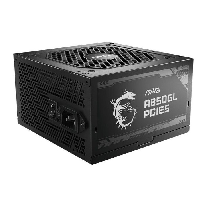 A850GL MSI 0Gl Pcie5 Power Supply Unit 850 W 20+4 Pin Atx Atx Black