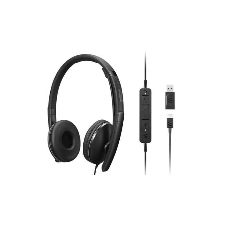 4XD1M45627 Lenovo Headphones/Headset Wired Head-Band Usb Type-C Black