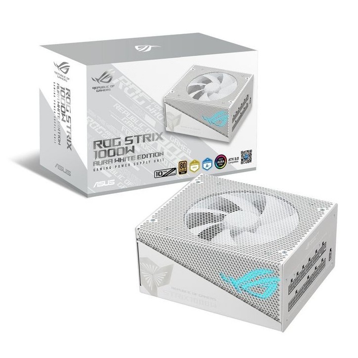 90YE00P5-B0NA00 Asus Rog -Strix-1000G-Aura-White-Gaming Power Supply Unit 1000 W 24-Pin Atx Atx