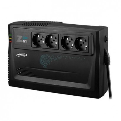 66083 Infosec Line Interactive UPS 800 VA 4 FR/SCHUKO Outlets -- 2-year warranty -- TUPSZL800