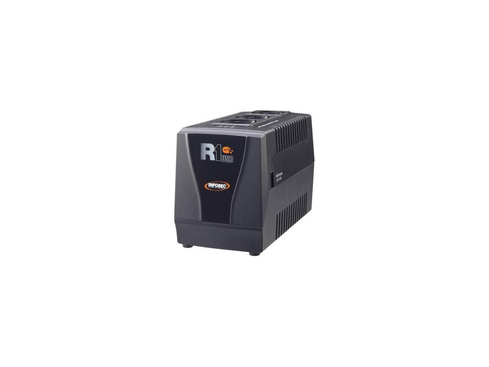 63169 63169 Infosec Automatic voltage regulator 1000 VA - USB - 3 outputs FR/SCHUKO -- 1-year warranty -- TUPSR1USB1000 63169 63169 Infosec Automatic voltage regulator 1000 VA - USB - 3 outputs FR/SCHUKO -- 1-year warranty -- TUPSR1USB1000