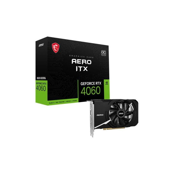 RTX 4060 AERO ITX 8G OC MSI Aero Geforce Rtx 4060 Itx 8G Oc Nvidia 8 Gb Gddr6