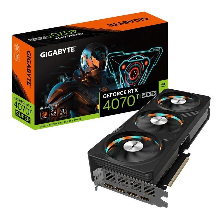 GV-N407TSGAMING OC-16GD Gigabyte Gaming Geforce Rtx 4070 Ti Super Oc 16G Nvidia 16 Gb Gddr6X