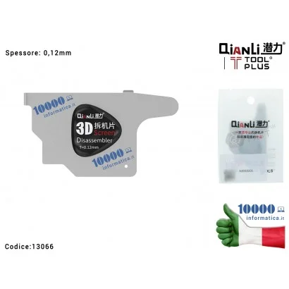 13066 Strumento di Smontaggio QIANLI 3D Ultra Thin T-0,12mm Curved Screen Disassebler in Metallo Toughness Metal Sheet Openin...