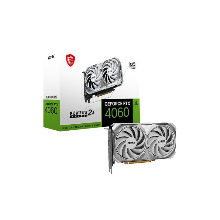 RTX 4060 VENTUS 2X WHITE 8G OC MSI Ventus Geforce Rtx 4060 2X White 8G Oc Nvidia 8 Gb Gddr6