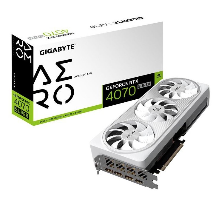 GV-N407SAERO OC-12GD Gigabyte Aero Geforce Rtx 4070 Super Oc 12G Nvidia 16 Gb Gddr6X