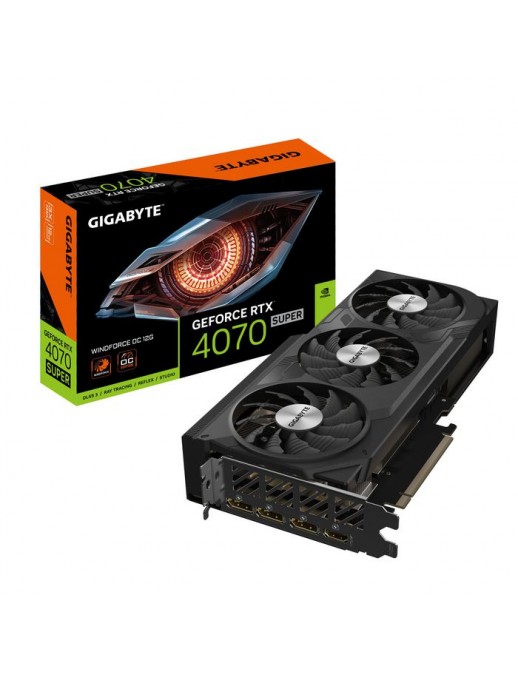 GV-N407SWF3OC-12GD GV-N407SWF3OC-12GD Gigabyte Geforce Rtx 4070 Super Windforce Oc 12G Nvidia 12 Gb Gddr6X