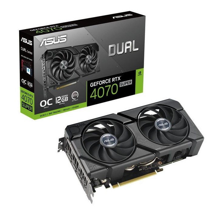 90YV0KC0-M0NA00 Asus Dual -Rtx4070S-O12G-Evo Nvidia Geforce Rtx 4070 Super 12 Gb Gddr6X 90YV0KC0-M0NA00 Asus Dual -Rtx4070S-O12G-Evo Nvidia Geforce Rtx 4070 Super 12 Gb Gddr6X