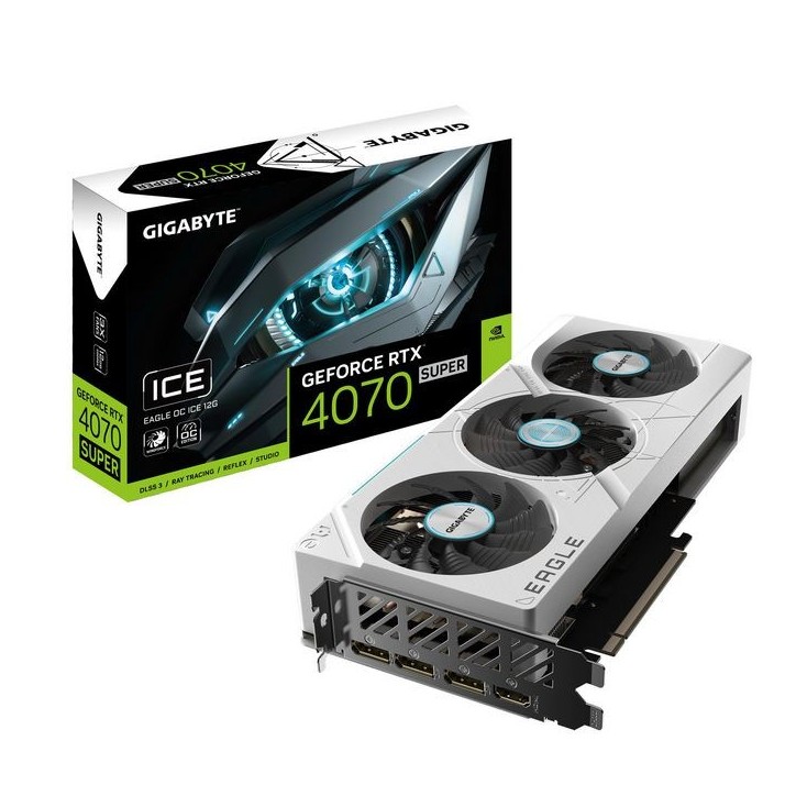 GV-N407SEAGLEOC ICE-12GD Gigabyte Eagle Geforce Rtx 4070 Super Oc Ice Nvidia 12 Gb Gddr6X