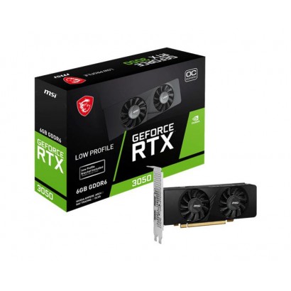 GEFORCE RTX 3050 LP 6G OC GEFORCE RTX 3050 LP 6G OC MSI Graphics Card Nvidia 6 Gb Gddr6