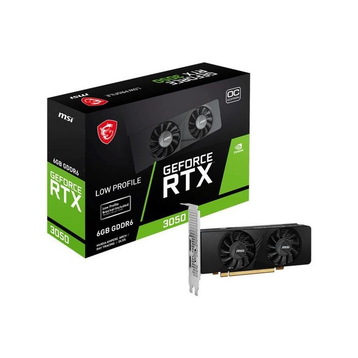 GEFORCE RTX 3050 LP 6G OC MSI Graphics Card Nvidia 6 Gb Gddr6