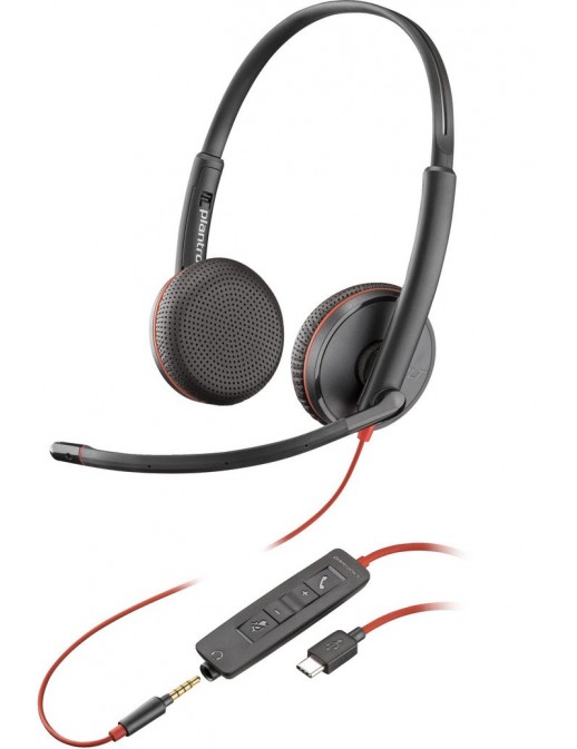 80S04A6 80S04A6 Poly Blackwire C3225 Stereo USB-C Headset (Bulk)