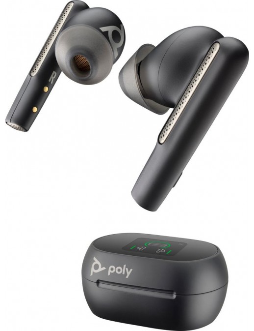 7Y8H0AA 7Y8H0AA HP Voyager Free 60+ UC M Carbon Black Earbuds +BT700 USB-C Adapter +Touchscreen Charge Case 216066-02