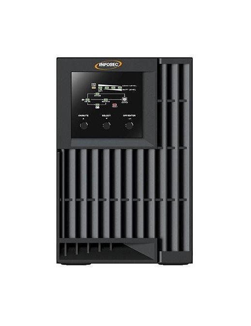 67417 67417 Infosec On Line Double Conversion UPS 1000 VA 3 IEC outlets -- 2-year warranty --