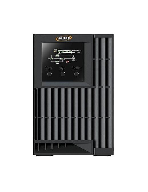 67417 Infosec On Line Double Conversion UPS 1000 VA 3 IEC outlets -- 2-year warranty --