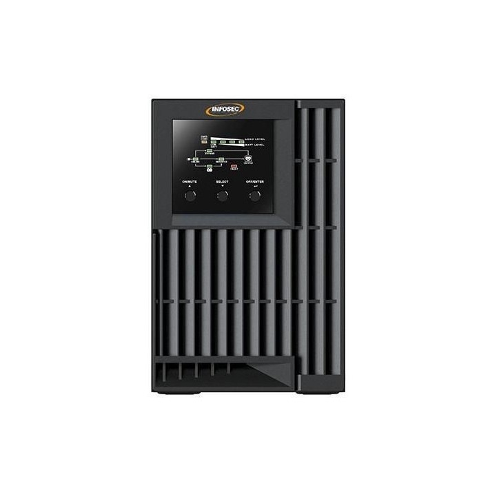 67417 Infosec On Line Double Conversion UPS 1000 VA 3 IEC outlets -- 2-year warranty --