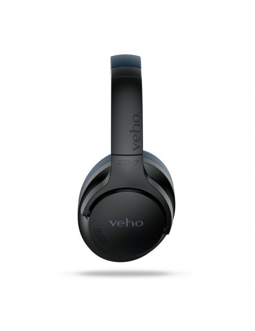 VEP-024-ZB7-B Veho ZB-7 Bluetooth wireless headphones with Active Noise Cancelling - Black-Grey