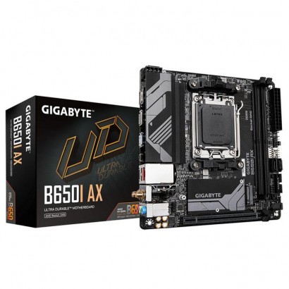 B650I AX Gigabyte Motherboard - Supports Amd Am5 Cpus, 5+2+1 Phases Digital Vrm, Up To 6400Mhz...