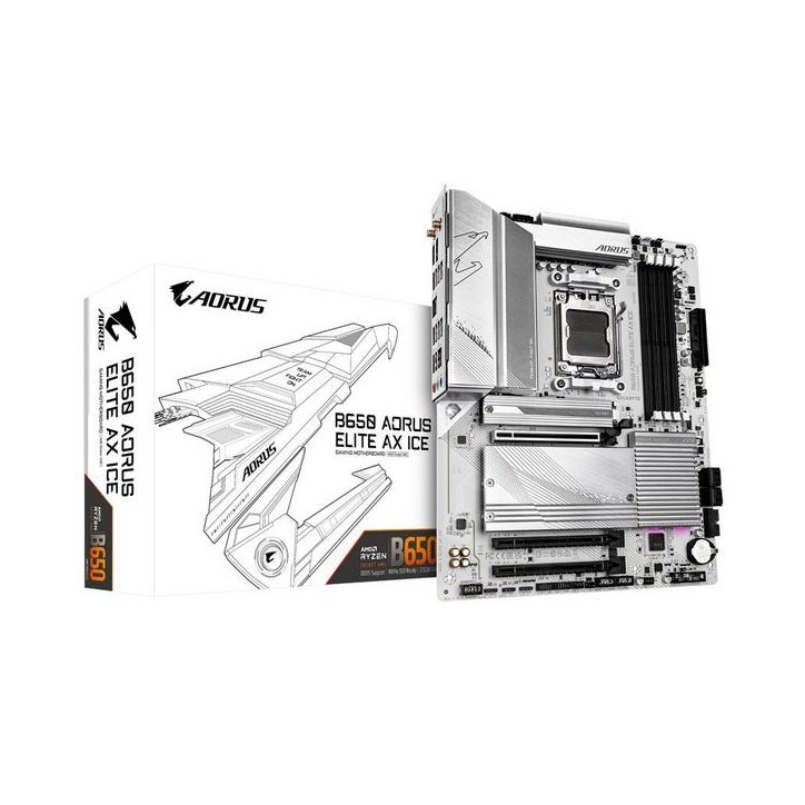 B650 A ELITE AX ICE Gigabyte B650 Elite Ax Ice Motherboard Amd B650 Socket Am5 Atx