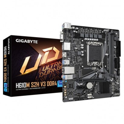H610M S2H V3 DDR4 Gigabyte Motherboard - Supports Intel Core 14Th Cpus, 4+1+1 Hybrid Digital Vrm,...